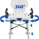 Swive Shower Chair for Seniros Elderly Disabled or Bariatric Adults with Arms and Back, Bench Seat for Inside Shower Stall and Bathroom Bath Tub Seats Adjustable Stool Heavy Duty 500 lbs sit Chairs