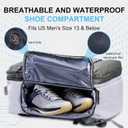 Pickleball Backpack, 3+Paddle Capacity, Pickleball-specific Shockproof Thermal Pockets, Waterproof Shoe Compartment, Wet Dry Separation, Fence Hook, Fits Standard/Extended Paddles