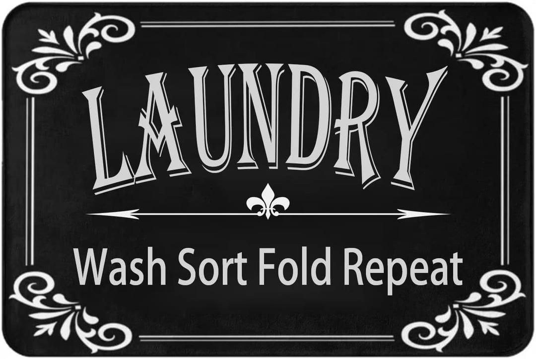 Laundry Room Decorative Hallway Throw Runner Rug - Woven Small Area Rug for Bedroom Kitchen Sink - 16 * 24 inch