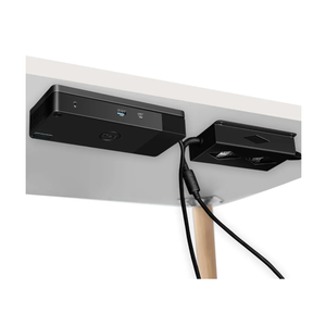 Under Desk Mount for Dell WD19 / WD19S / WD19TBS / WD19TB / WD22TB4 Dock + Power Bricks (for 180W and 130W), Docking Station & Power Bricks Holder