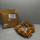 JINGHONG Fall Wreaths for Front Door 24 Inch Artificial Fall Wreath Large Autumn Wreath for Outside Wall Porch Harvest Thanksgiving Day Celebration