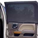 EcoNour Car Side Window Sun Shade (Pack of 2) | Stretchable & Breathable Car Window Screens for Complete Sun & Privacy Protection | Fits Most Truck, SUV and Minivan (XL 46" x 26")