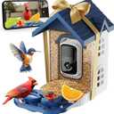 Smart Bird Feeder with Camera-Squirrel Proof & Weatherproof Outdoor Bird Watching Feeder with 2K HD AI Bird Identification for Garden & Backyard