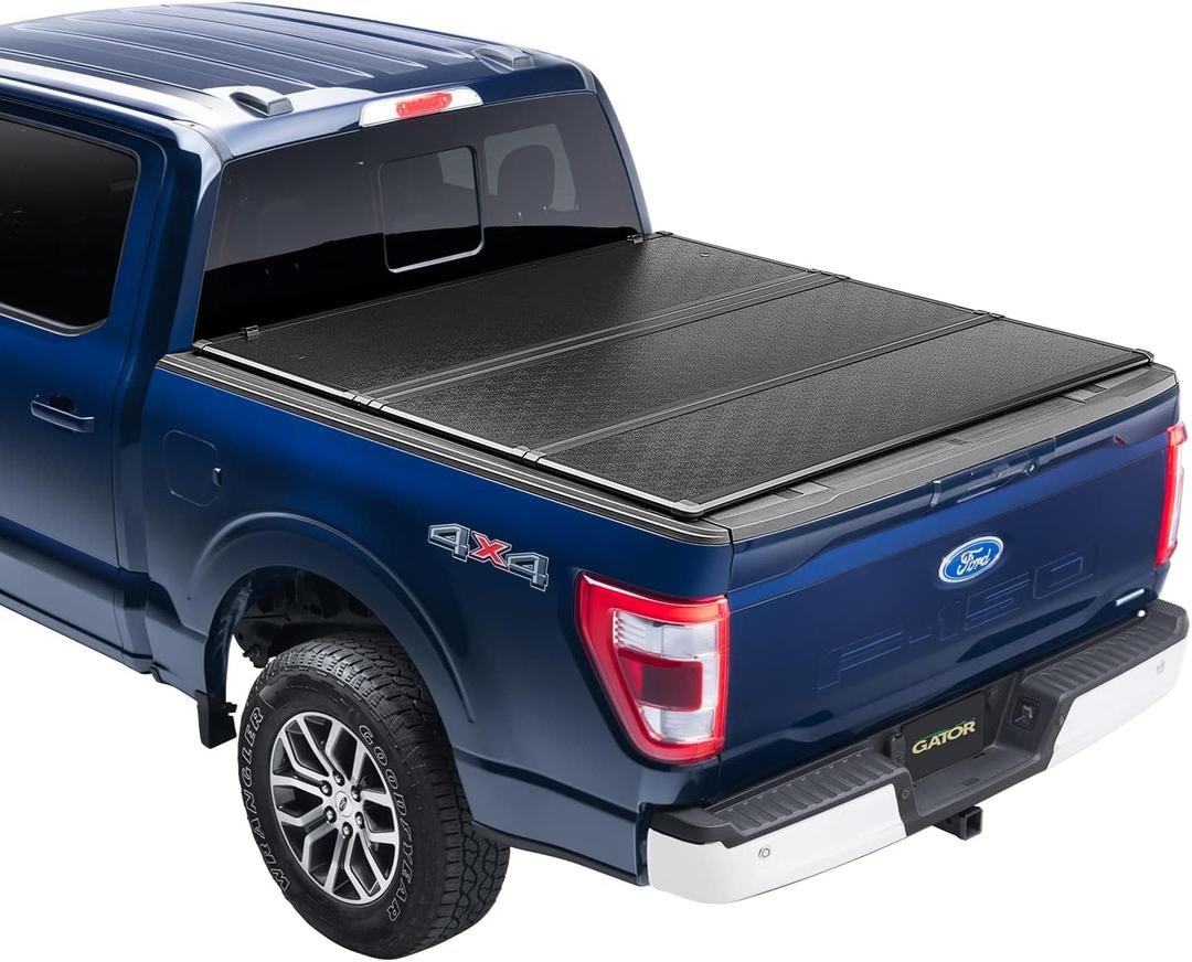 Gator Trio Hard Tri-Fold Truck Bed Tonneau Cover | GC36008 | Fits 2009 - 2024 Dodge Ram 1500 5' 7" Bed (67.4")