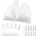 100PCS 1:12 White Book Miniatures Set, Mini Blank Book Dollhouse Tiny Notebook Toy for Mini House, DIY Crafting