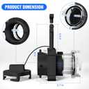 Nilight RV Sewer Valve, Camper Black Tank Gate Valve with 4 Bayonet Prongs Clear Adapter Leakproof Cap Double Odor-Tight Sealing Ring Twist On Waste Valve for RV Sewer Hose Fittings Replacement Black