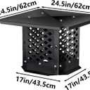 Chimney Cap, 17" x 17", Black High-Strength Alloy Steel