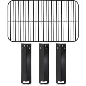 Hiorucet Grill Replacement Parts for 3 Burner Walmart Expert Grill XG10-101-002-02, Grill Parts for Expert Grill 3 Burner GBC1716W GBC2016WRS Gas Grill, Porcelain Steel Cooking Grate and Heat Plate