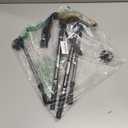 Aluminum Alloy Quick Lock Trekking Pole Anti-Shock Walking Stick Adjustable Cane Crutch for Mountains Trekking Hiking,Ultralight Collapsible with Cork Grips Tungsten Tips (Black)