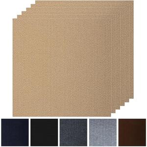 Peel and Stick Carpet Squares 24" x 24", Self Adhesive Non-Slip Carpet Tiles, Peel and Stick Soft Padded Carpet Tiles for Kitchen Bedrooms Indoor Outdoor(20 Tiles/80 sq ft)