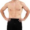 Mens 100% Merino Wool Training Shorts Athletic Fit Plastic-Free Contact (Black, XL)
