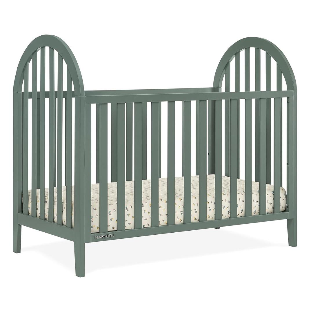 Delta Children Milano 4-in-1 Convertible Crib - Greenguard Gold Certified, Grassy Glen