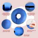 Inflatable Dog Cone Collar-Soft Protective Cone for Dogs After Surgery,Dog Donut Collar for Large Medium Small Dogs and Cats (Blue,Large) (Large(Neck:12"-18"))