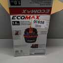 ECOMAX 1gal Portable Wet/Dry Vacuum 1.2" Cleaning Path Black