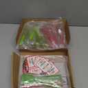 Bokon 12 Sets 48 Pcs Christmas Whisk Spatula Baking Gifts Red Green Christmas Kitchen Sets Includes Silicone Steel Whisk Spatula Greeting Cards Ribbons Plastic Bags Cooking Supplies for Xmas Gift