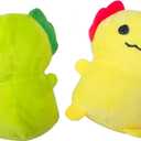 Holydeck 4 Pcs Jumbo Axolotl Plush Toys with Easter Goodie Bags Plushies Playset Basket Fillers Toys for Kids Girls Boys Easter Basket Stuffers Party Favors Gifts