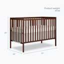 Dream On Me Synergy 5-in-1 Baby Crib, Converts to Toddler Bed, Walnut Brown
Daybed & Full-Size Bed, 3-Position Mattress Support, GREENGUARD Gold, BSA Verified, ASTM/CPSC Tested, 50 Lb Limit