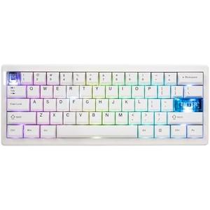MechLands CIDOO QK61 V2 VIA Programmable 60% Compact Keyboard, USB-C/BT5.0/2.4Ghz Wireless, Hot Swappable Custom Mechanical Keyboard with Gasket Mounted, PC Plate, 3000mAh Battery for Win/Mac (White)