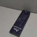 HOTEC 600 Heat Resistant Silicone Slotted Fish Turner Spatula Set, BPA Free Flipper Cooking Spatulas, for Non Stick Cookware Dishwasher Safe, Black