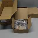 Estmoon 4 Pack Passage Door Knobs - Black Door Handle Interior Door Levers, Heavy Duty Non-Locking Locksets Hall Closet Handles, Reversible for Right & Left Sided Doors