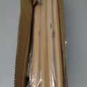 Wood Curtain Rods for Windows 72 to 144, 1 inch Telescopic Adjustable Heavy Duty Long Curtain Rod with Adjustable Brackets, Easy Install & Modern Finials, Fits Various Room Styles, Wood color