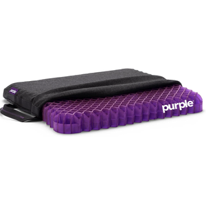 Purple Royal Seat Cushion, Portable 2 Inch Gel Seat Cushion, GelFlex Grid | Handles for Car, Office Chair, Stadium - Pressure-Reducing for Hard Seats, Temperature-Neutral, No-Slip - Made in USA (Royal)