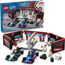 LEGO City F1 Garage & Mercedes-AMG & Alpine Cars Toy - Model Race Car Building Toy and Portable Playset for Kids, Boys and Girls, Ages 7+ - F1 Collectible for Fans - Gift Idea for Birthdays - 60444