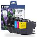 LC3011 XL Ink Cartridges High Yield 5-Pack (2 LC3011BK LC3011C LC3011M LC3011Y) - Replacement for Brother LC3011 Ink Cartridges BK/C/M/Y Work for MFC-J491DW MFC-J497DW MFC-J690DW MFC-J895DW Printer