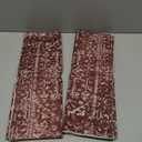 Boho Pillow Covers 18x18, Wine Red Burgundy Cream Ethnic Design Outdoor Decorative Throw Pillows for Couch, Carpet Pattern Decor Cushion Cover 2 Pcs Farmhouse Linen Pillowcase for Bed Car Safa