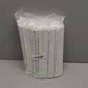 Perfect Stix wrapped 10.25 blue and white paper milkshake straws pack of 150 count