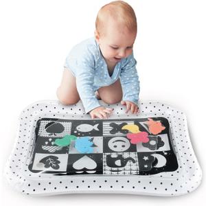 The Peanutshell Tummy Time Water Play Mat for Babies, Girls or Boys - High Contrast Sensory Developmental Toy, Infant Baby Floor Toys Games, Baby Essentials Must Haves - Montessori