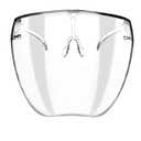 zeroUV - Protective Face Shield Full Cover Visor Glasses/Sunglasses (Anti-Fog/Blue Light Filter) (Clear/Clear) Single
