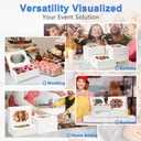 30 Pcs Bakery Boxes 8-In with Windows, Cookie Boxes White for Chocolate Covered Strawberries, Treats, Donuts, Cupcakes, and Candy Gift Giving 8x6x2.5 Inch