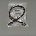 HALLJOY for Galaxy Buds 4/4 Pro/Buds 3/3 Pro Strap Neckband, Anti-Lost Accessories, Support Volume Control, Ergonomic Design, Fit Airpods Pro 3/2/1, Airpods 4, 3, 2, 1, Black Band/Purple Tip