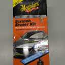 Meguiar's Quik Eraser Kit, Car Scratch Remover for Repairing Surface Blemishes, Car Scratch Repair Kit with ScratchX, Drill-Mounted Pad, and Microfiber Towel, 4 Count