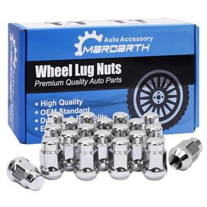 Set of 20, 12x1.5 1.38'' Length 3/4'' 19mm Hex Acorn Lug Nuts with Conical Seat Compatible with Honda Acura Aftermarket Alloy Wheels