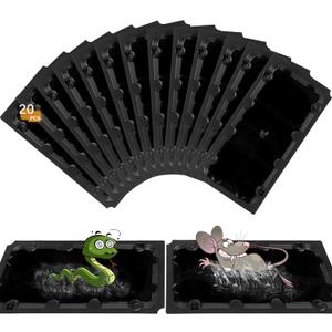 20 Pack Sticky Mouse Trap Rat Traps Indoor, Peanut Taste Pheromone Mouse Traps Indoor for Home, Glue Sticky Traps for Mice and Rats, Snake(Large Size)
