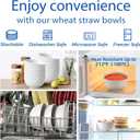 NOT CERAMICUnbreakable Cereal Bowls, 25 OZ Wheat Straw Bowls Microwave and Dishwasher Safe BPA-Free Eco-Friendly Bowl Beige Color for Cereal, Serving ,Soup, Oatmeal, Pasta and SaladSet Of 6