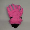 Kids Waterproof Winter Gloves Toddler Snow gloves Ski Gloves For Little Boys Girls (3-5Years, Dark Pink)