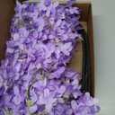 4PCS 38inch Lilac Artificial Flowers Purple Fake Delphinium Long Stem Silk Real Touch Flower Faux Lilac Floral Arrangement for Tall Vase Table Centerpieces Wedding Garden Home Decoration(Purple)