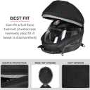 ViaTerra Motorcycle Riding Helmet Bag I Avoid Scratches & Dirt on Helmet Visor I for Safe Carry & Storage of Motorcycle Accessories I Soft Fleece Lined with Foam Padding