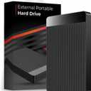 1TB External Hard Drive USB 3.1 Type C Ultra Slim HDD, Portable Hard Disk  2.5 inch Storage & Back up Data Drive Compatible with PC, Laptop, MAC, Tablet, Gaming Console (Black)