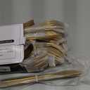 40 Piece Gold Silverware Set for 8, Terlulu Stainless Steel Flatware Set, Gold Cutlery Set Utensils Set, Tableware Includes Forks, Knives, Spoons for Home Kitchen Restaurant Wedding, Satin Finish