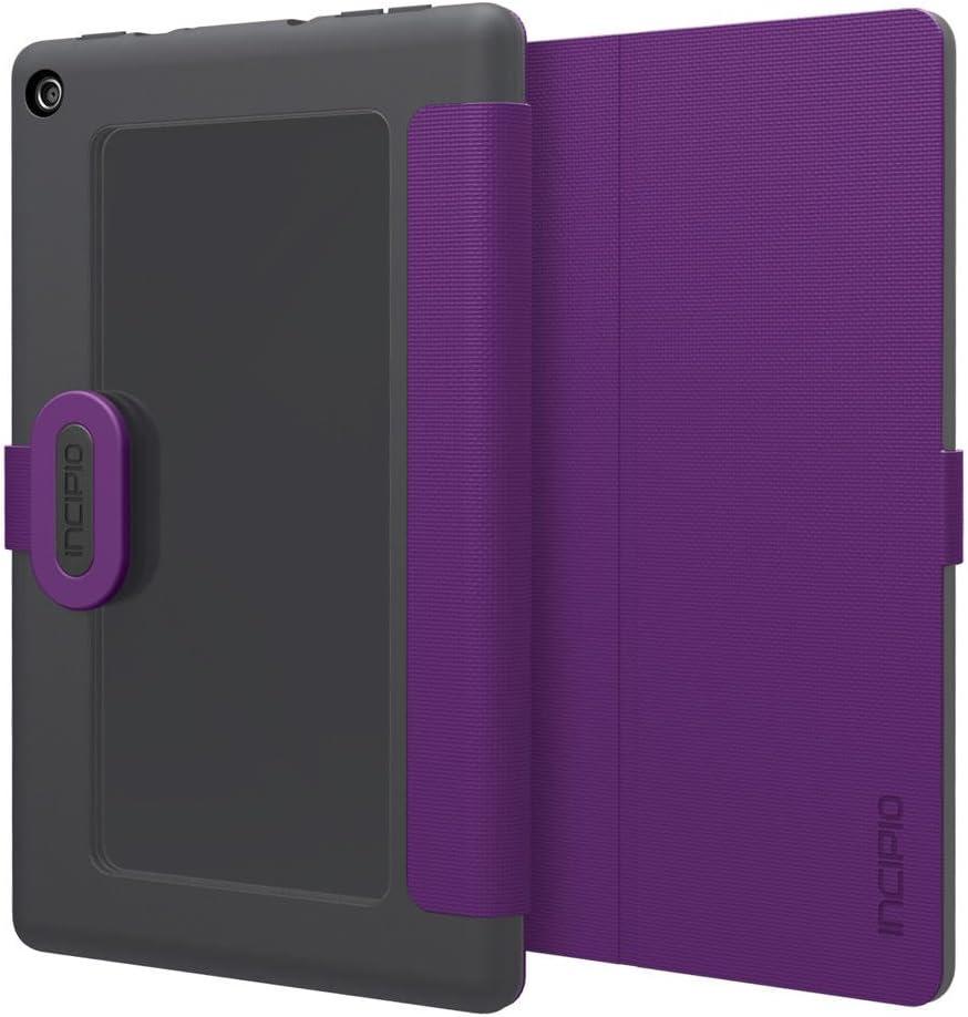 Incipio Clarion Folio Fire HD 8 Case (Previous Generation - 2015 release), Plum Purple