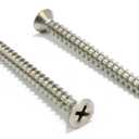 Bolt Dropper #10 x 3-Inch Flat Head Phillips Screws - 100 Pieces Stainless Steel for Wood - Durable and Corrosion Resistant for Indoor and Outdoor Projects