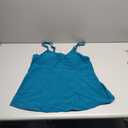 Women Underwire Tankini Top Only - Modest Flowy Bathing Suit Swimsuit Tops with Bra Support No Bottom (X-Large, Teal)