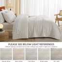 Velvet Quilt Set King Quilt, Lightweight Soft King Comforter Set, Bedspread Coverlet with 2 Matching Pillow Shams, Velvet Comforter Bedding Set for All Season (Off-White, Wave) (King/Cal.King (106" x 96"))