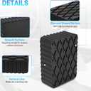 Auto Lift Pads 4pcs Anti-Skid Solid Rubber Spacer Block 6-3/8" x 4-3/4" x 2", 3000 lbs Capacity, fit for Automobile Lifts, Jacks, Racks, Compatible with Models FJ2428, BH-9756-87, FJ2440