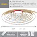 Armacost Lighting RibbonFlex Pro 12V White LED Strip Lights 60 LED/m, 4000K, 8.2 ft 152210