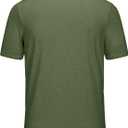 KEFITEVD Mens Polo Shirt Golf Short Sleeve Dry Fit Breathable | Quick dry, Moisture Wicking, Stretchy, Classic Fit with Striped Collar, Breathable, for Golf, Tennis, Fishing, Outdoor Sports (S)